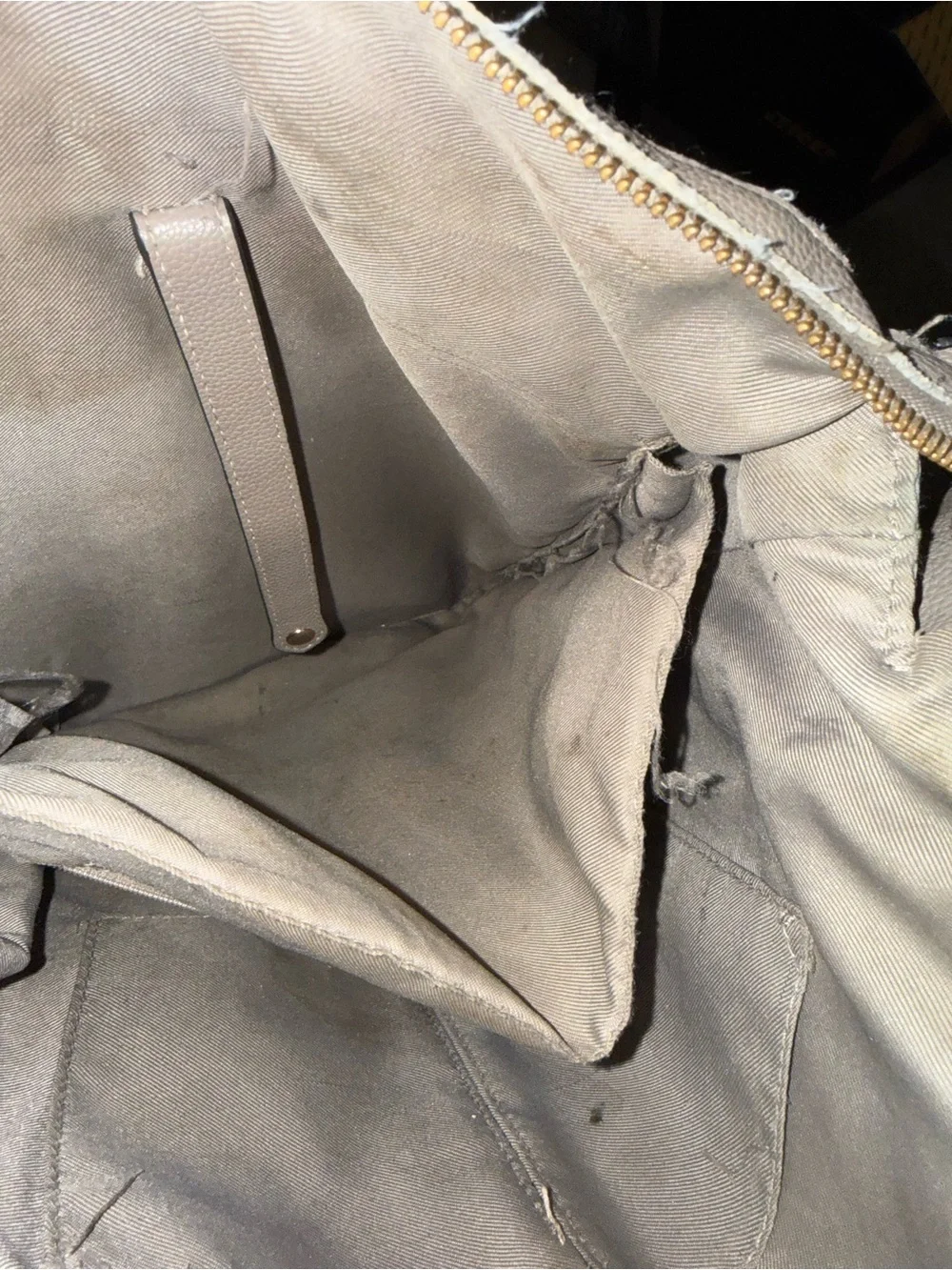 Target Taupe Leather Backpack Tote with Gold Hardware